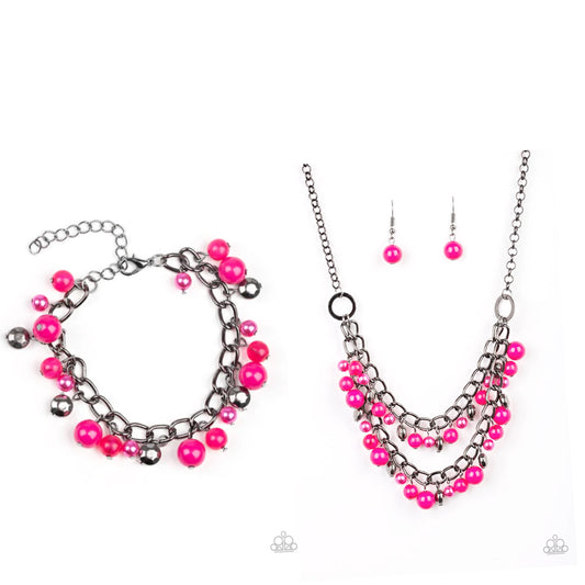 Watch Me Now & Hold My Drink - Pink - 2 Piece Set